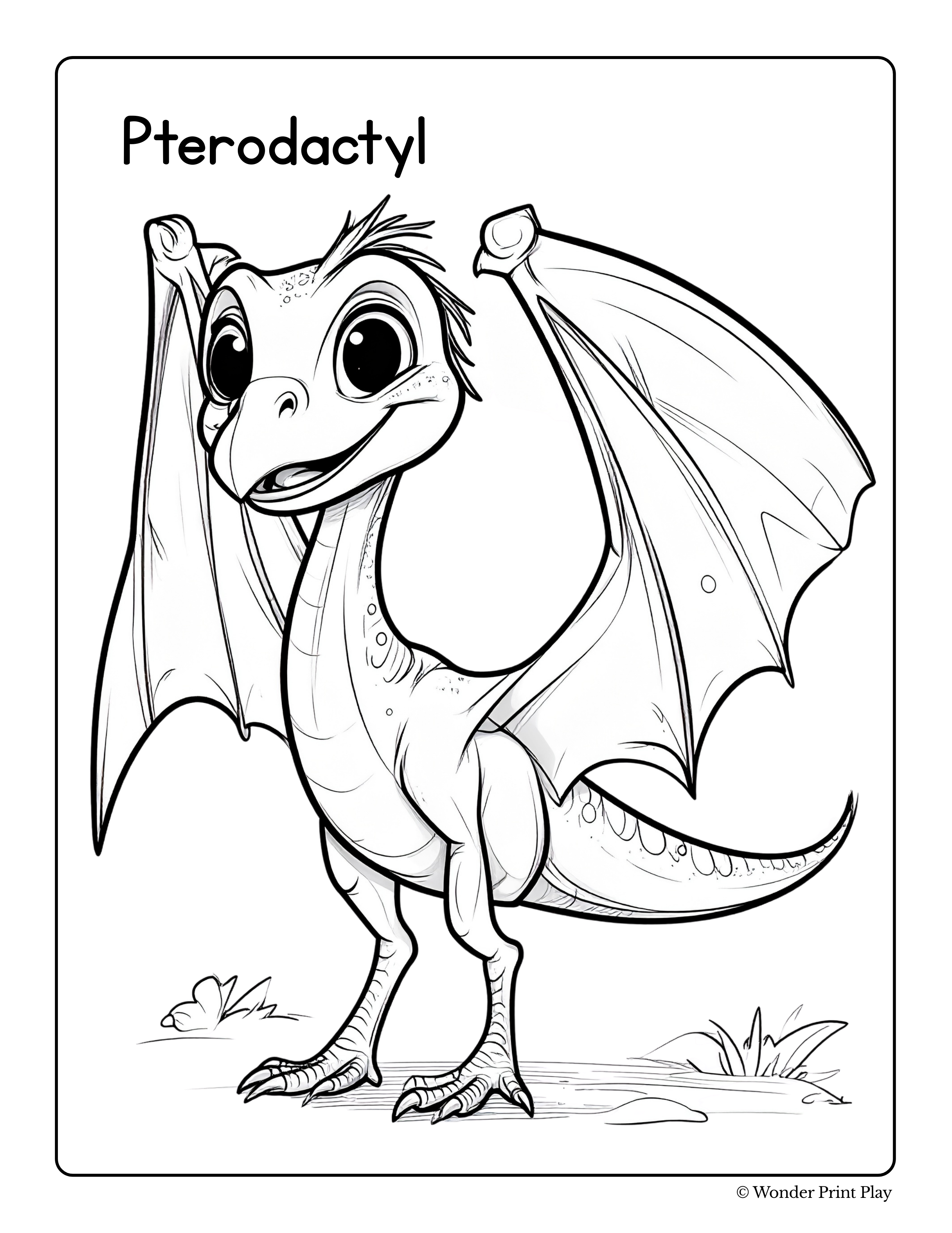 Dinosaur Adventures - Printable Coloring Book