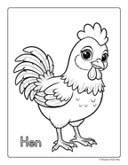 Farm Animal Adventures - Printable Coloring Book ⭐⭐⭐⭐⭐