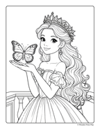 Princess Adventures - Printable Coloring Book ⭐⭐⭐⭐⭐