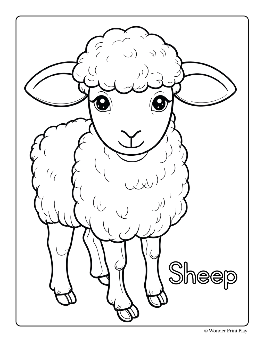 Farm Animal Adventures - Printable Coloring Book