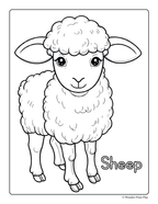 Farm Animal Adventures - Printable Coloring Book