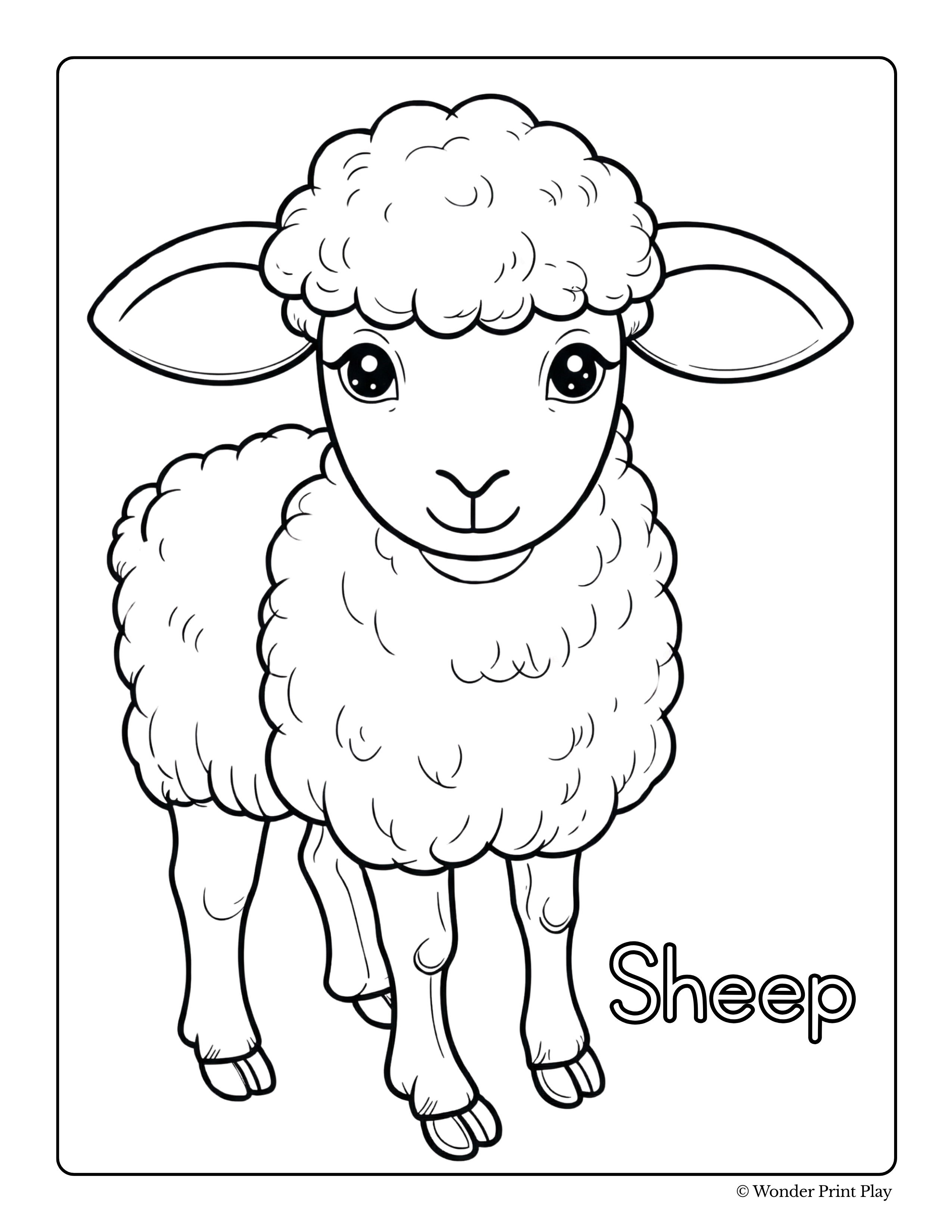 Farm Animal Adventures - Printable Coloring Book