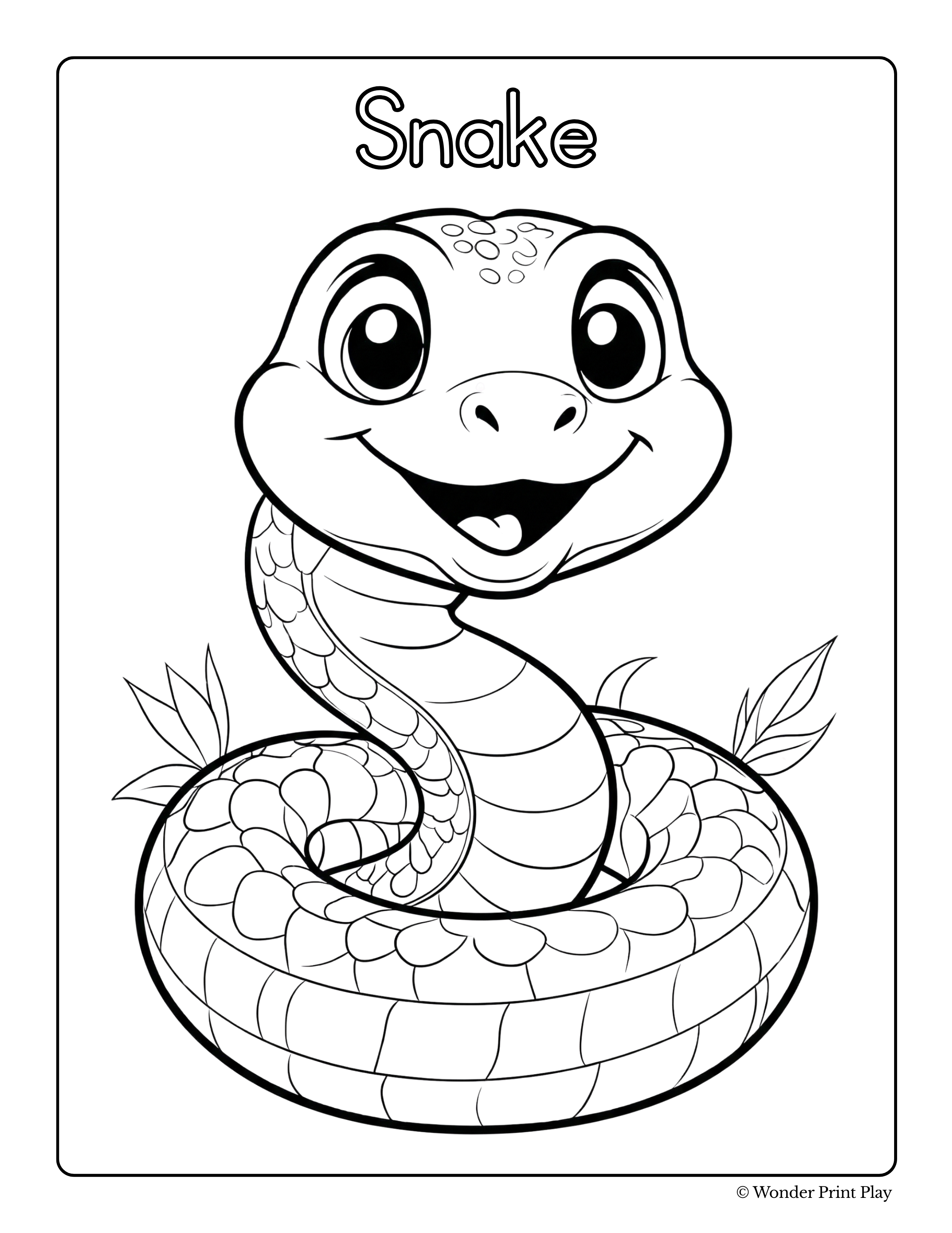 Jungle Animal Adventures - Printable Coloring Book