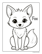 Forest Animal Adventures - Printable Coloring Book ⭐⭐⭐⭐⭐