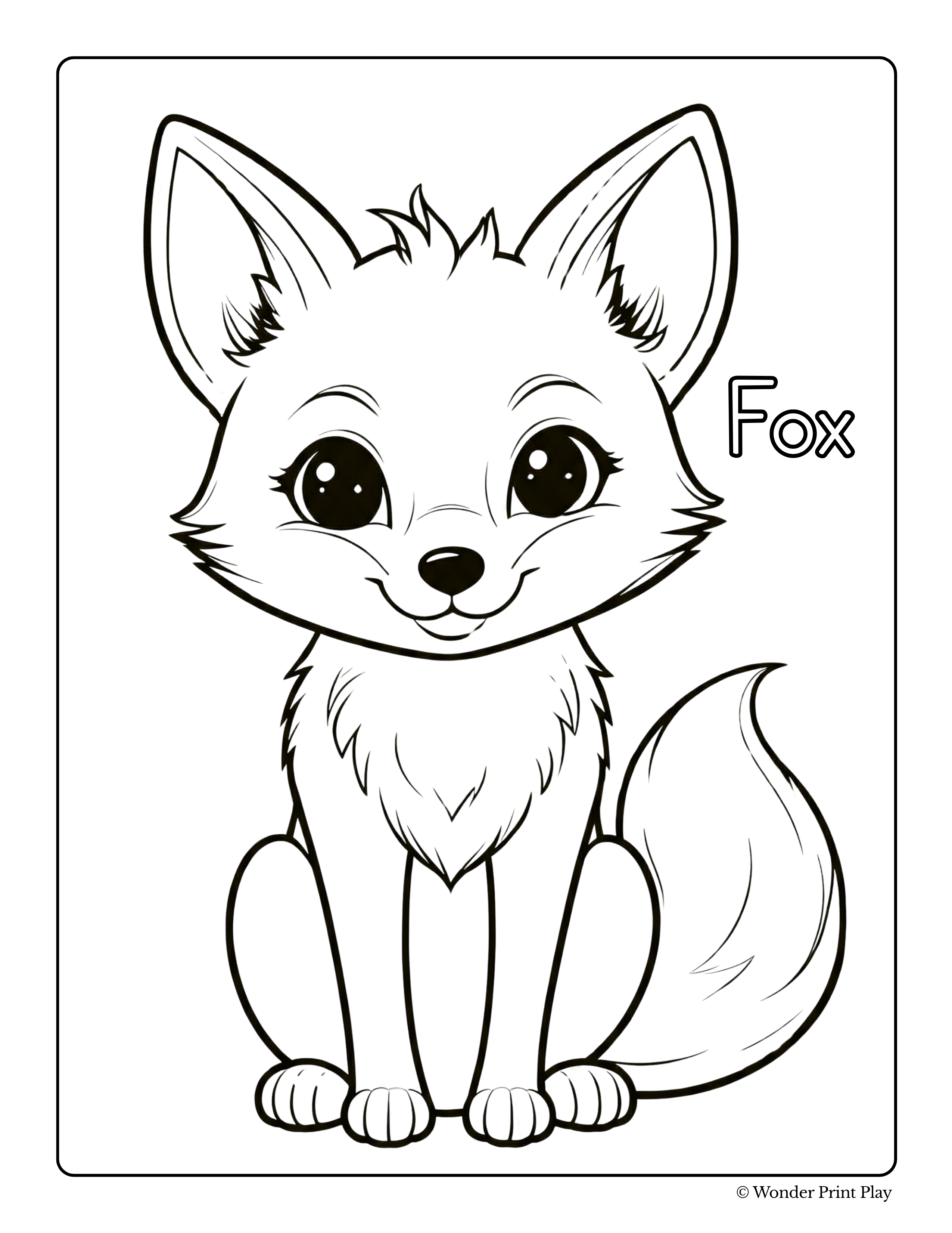 Forest Animal Adventures - Printable Coloring Book