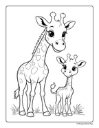 Jungle Animal Adventures - Printable Coloring Book ⭐⭐⭐⭐⭐