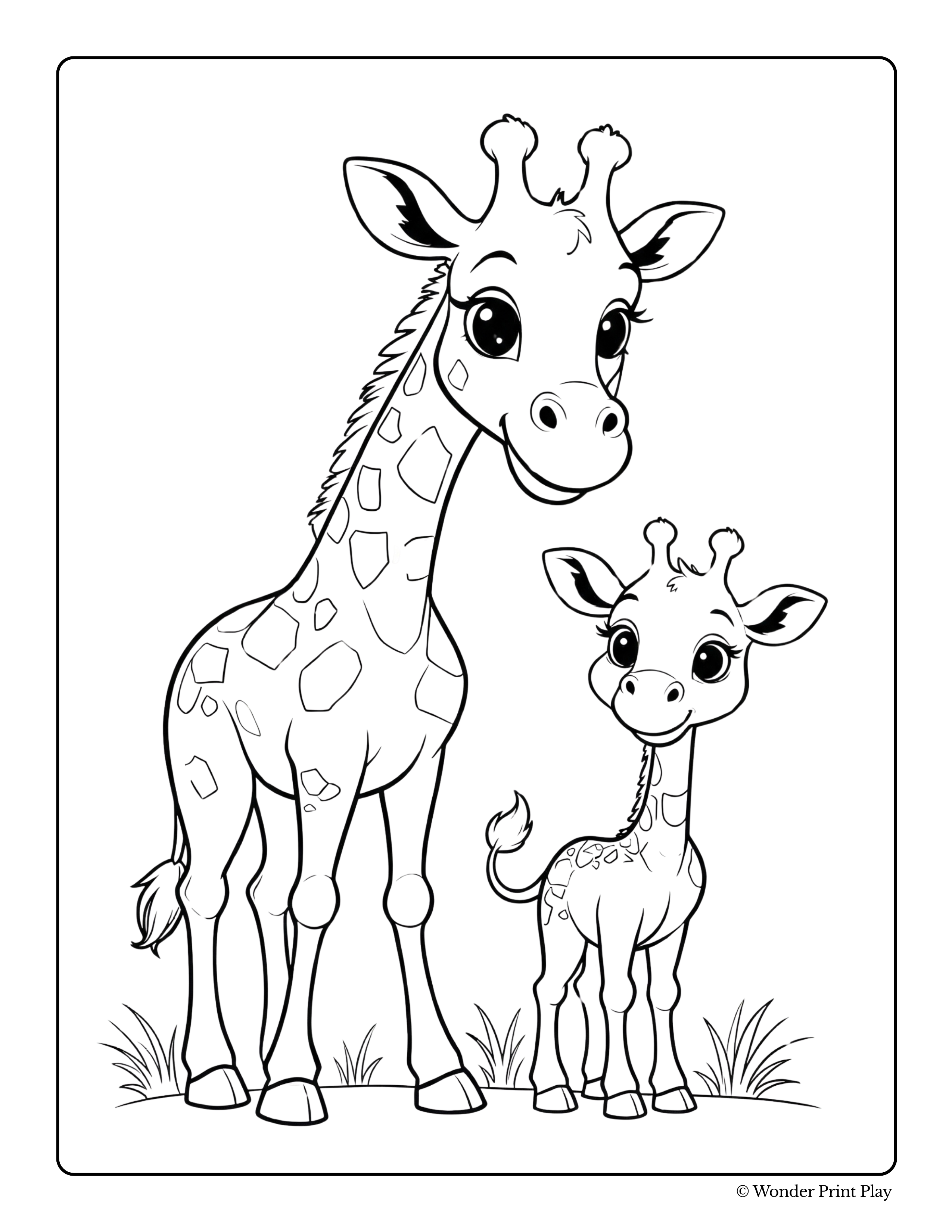 Jungle Animal Adventures - Printable Coloring Book