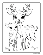 Forest Animal Adventures - Printable Coloring Book ⭐⭐⭐⭐⭐