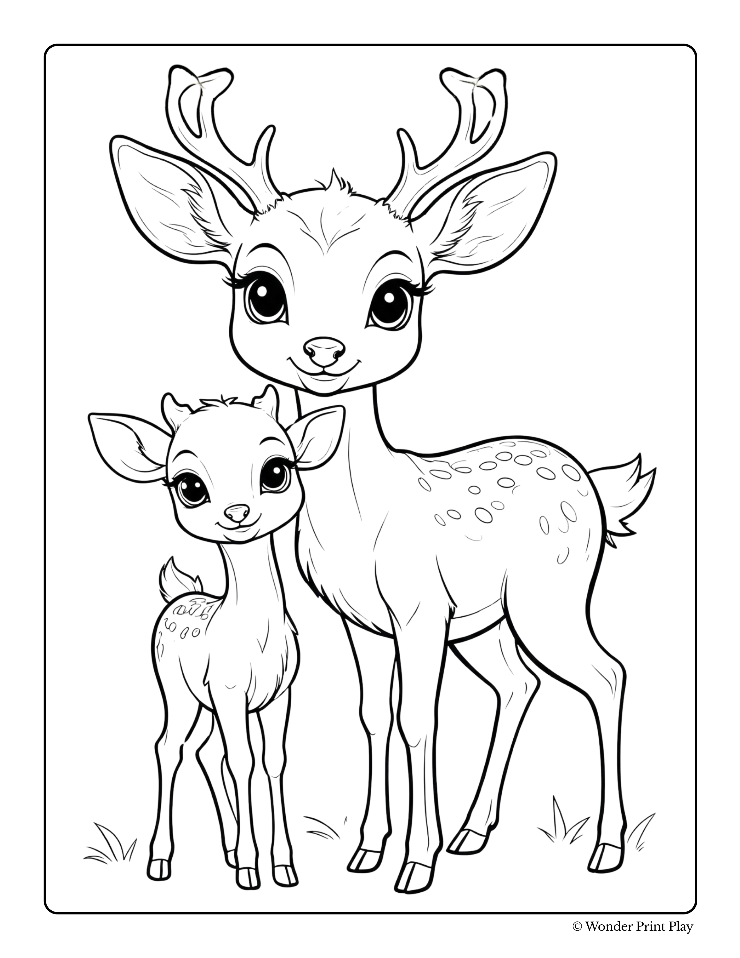 Forest Animal Adventures - Printable Coloring Book