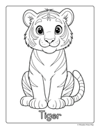 Jungle Animal Adventures - Printable Coloring Book ⭐⭐⭐⭐⭐