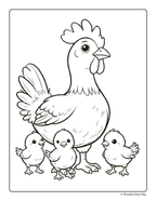 Farm Animal Adventures - Printable Coloring Book