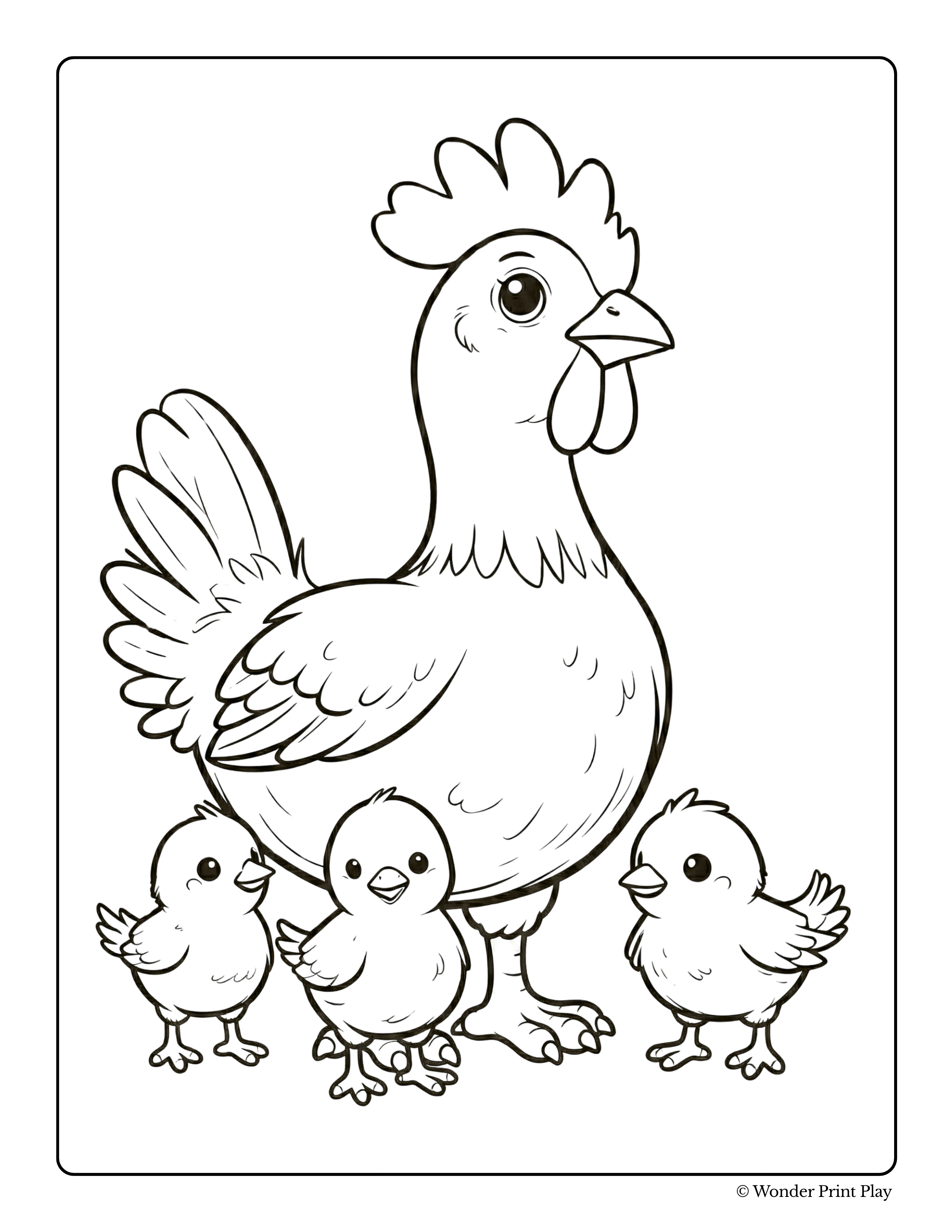 Farm Animal Adventures - Printable Coloring Book