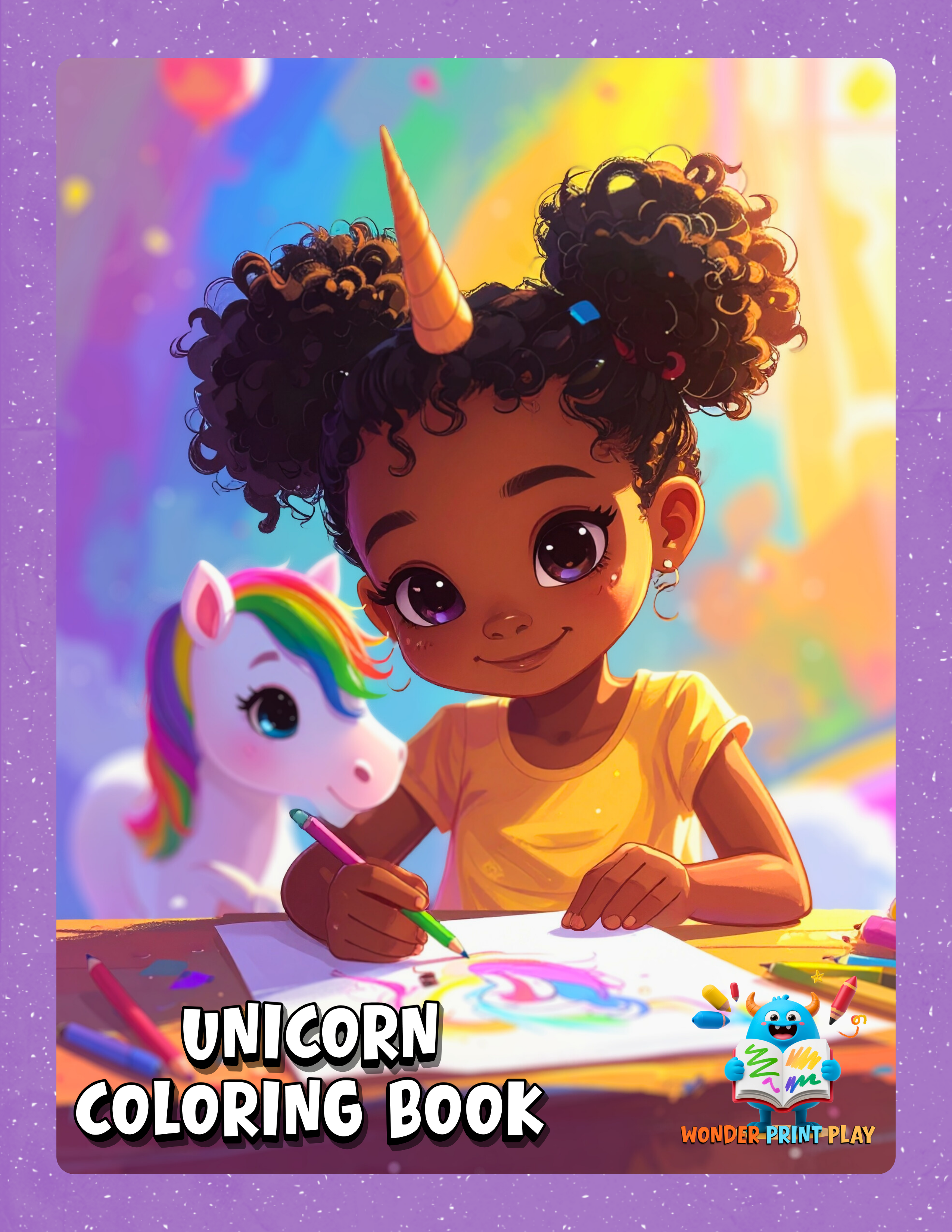 Unicorn Adventures - Printable Coloring Book