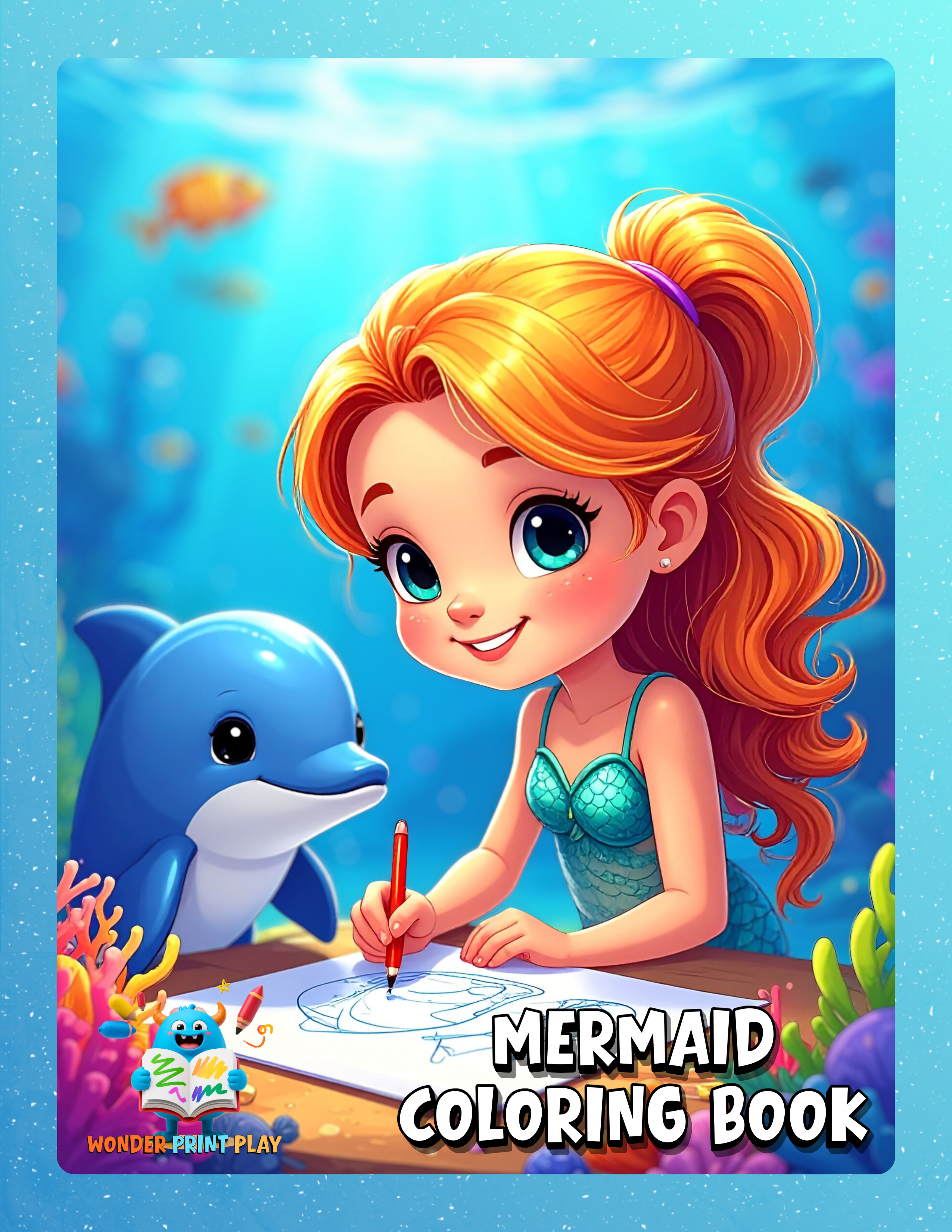 Mermaid Adventures - Printable Coloring Book