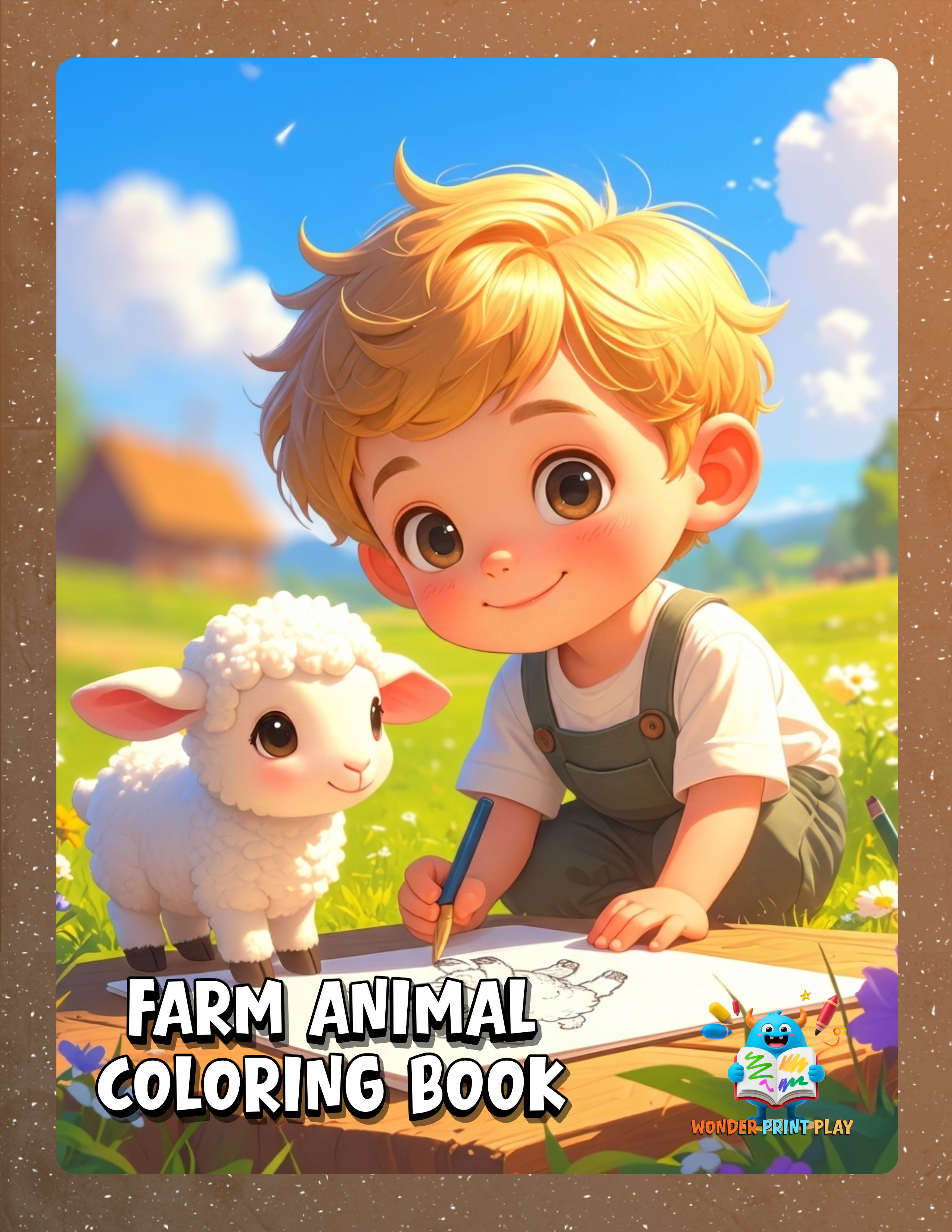 Farm Animal Adventures - Printable Coloring Book