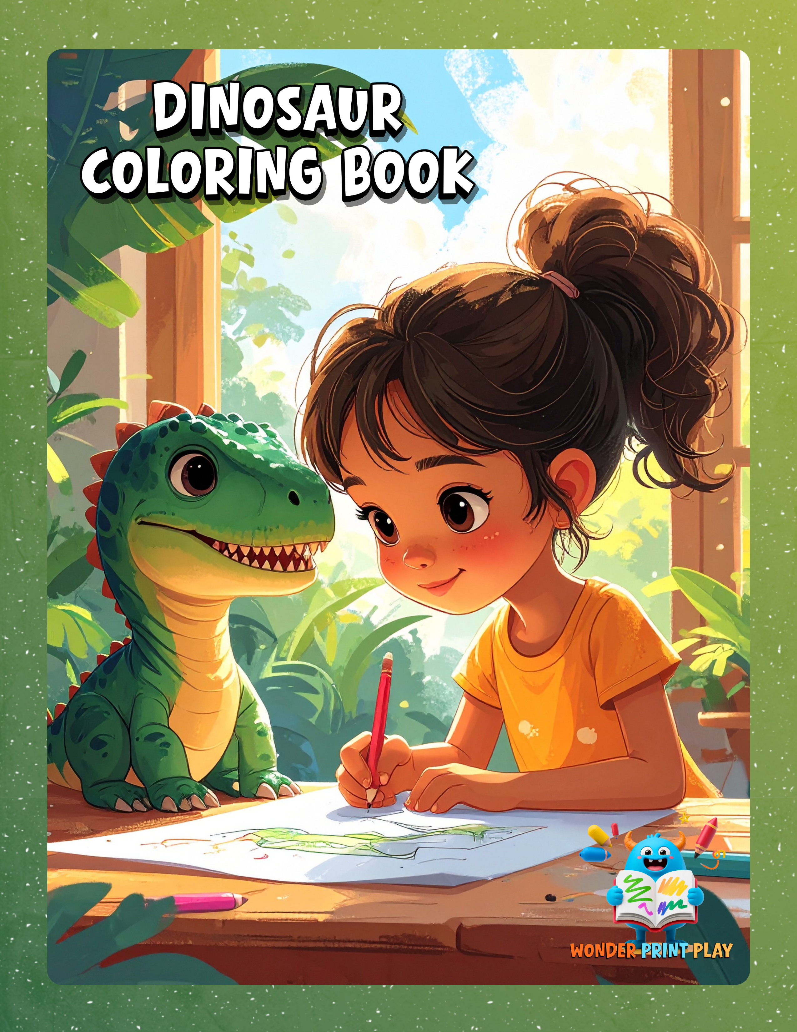 Dinosaur Adventures - Printable Coloring Book