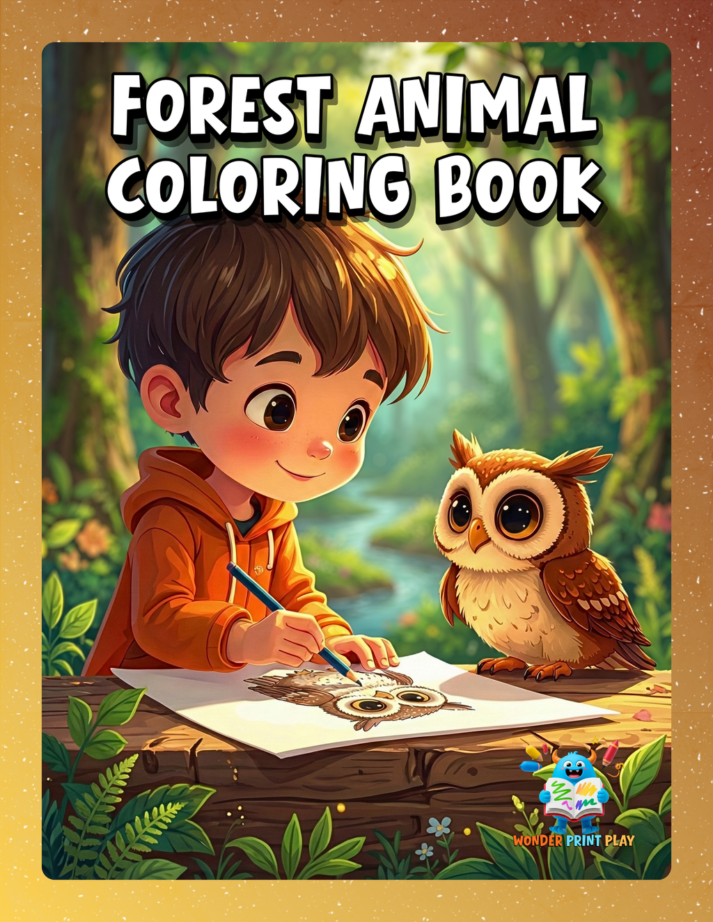 Forest Animal Adventures - Printable Coloring Book ⭐⭐⭐⭐⭐