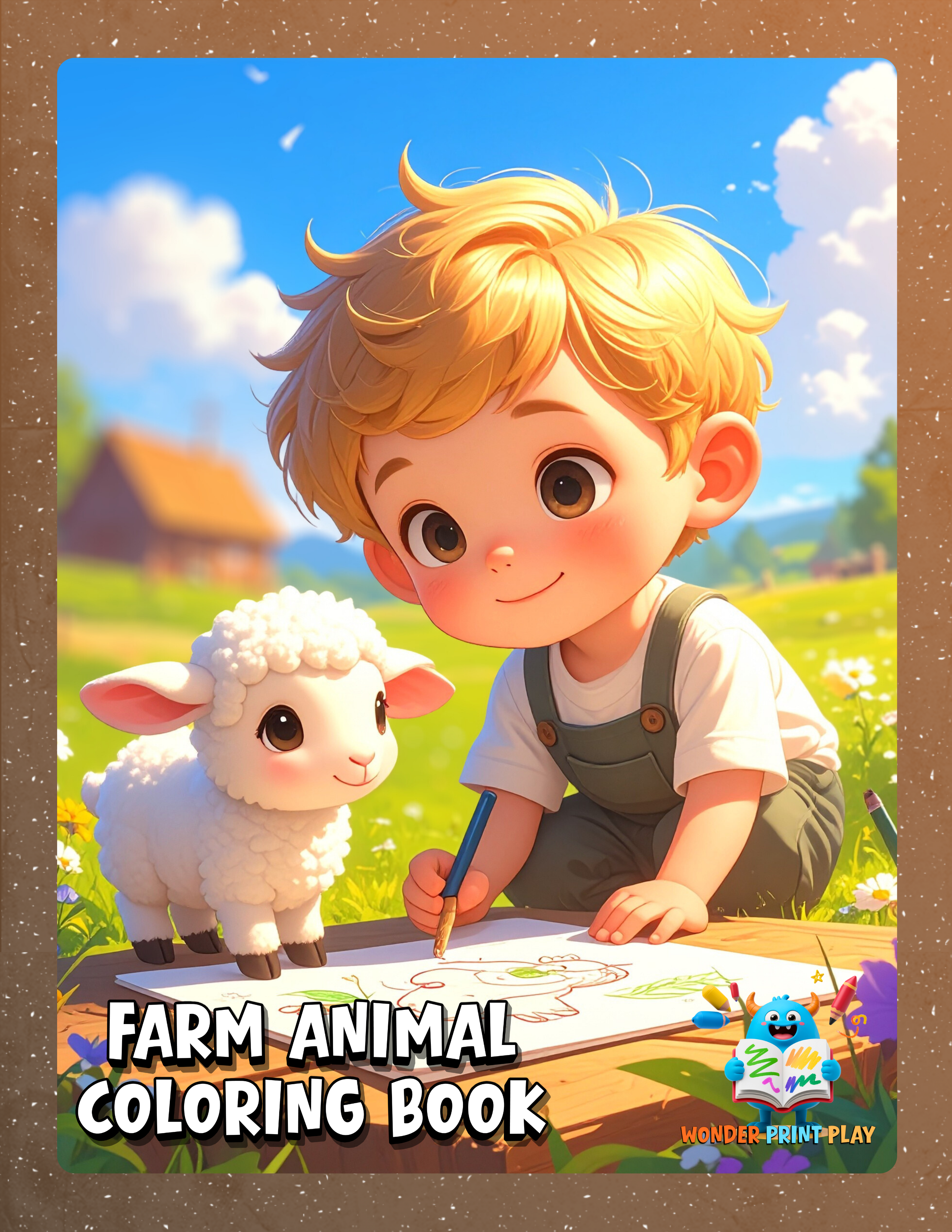 Farm Animal Adventures - Printable Coloring Book