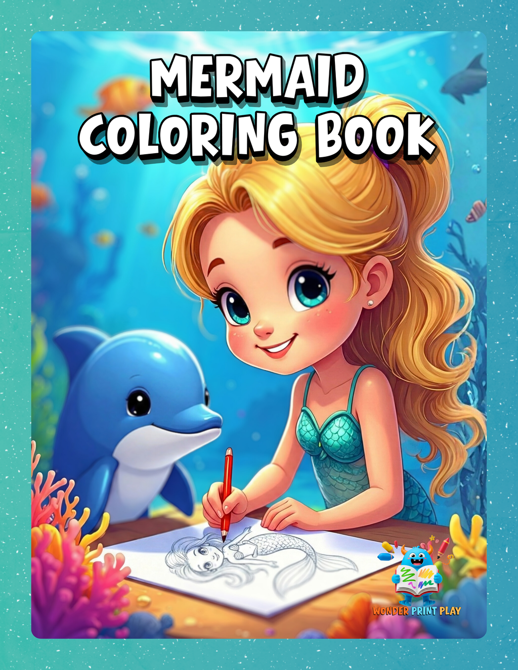 Mermaid Adventures - Printable Coloring Book ⭐⭐⭐⭐⭐