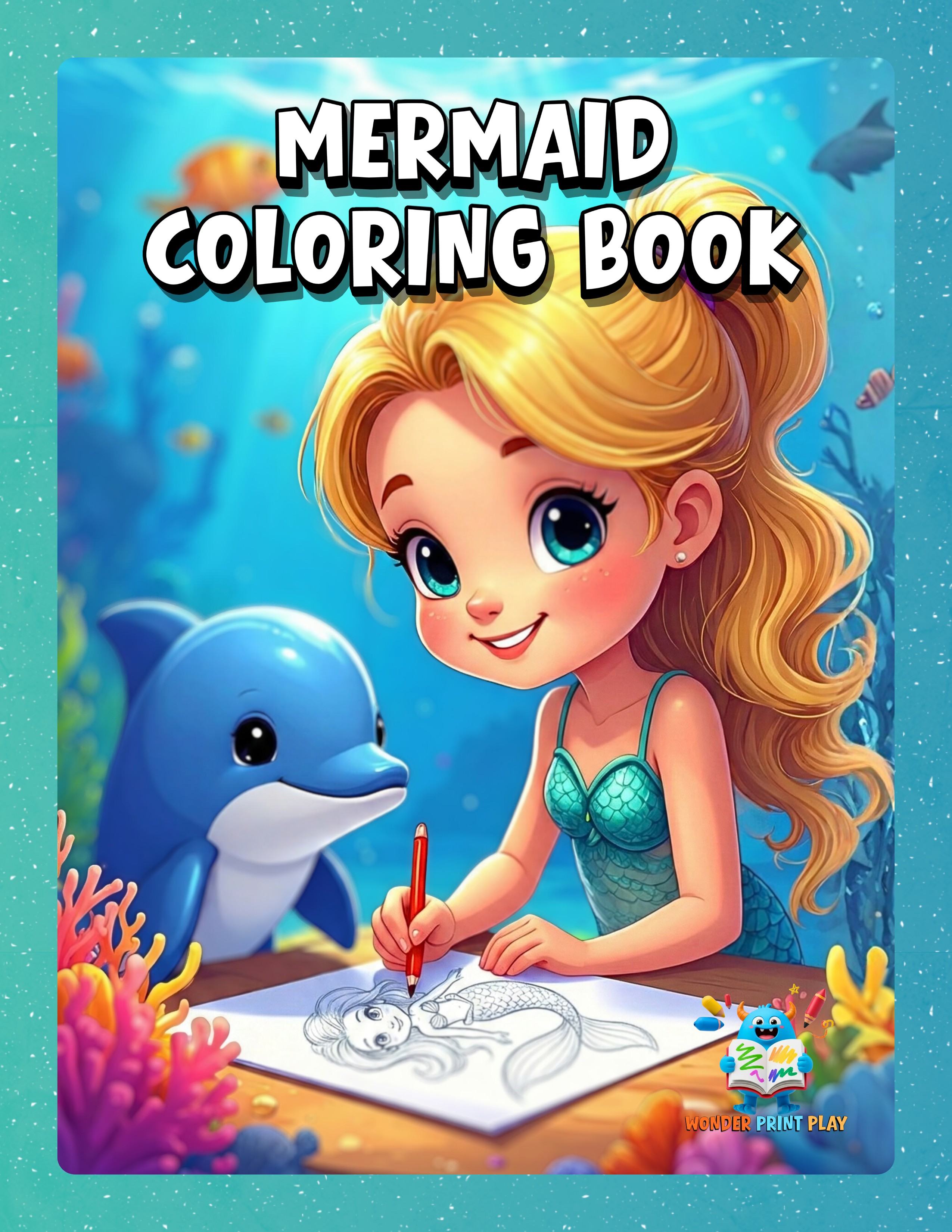 Mermaid Adventures - Printable Coloring Book