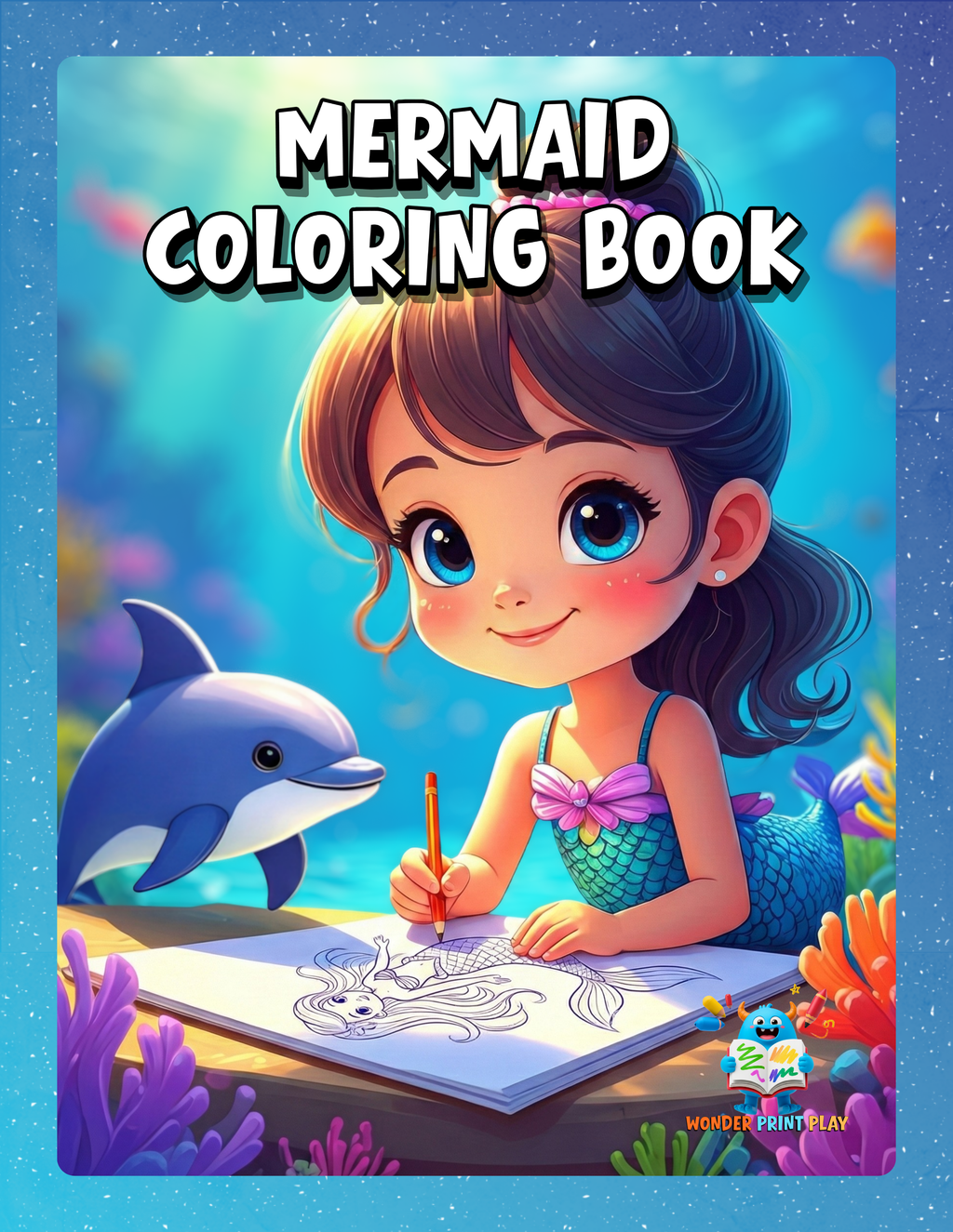 Mermaid Adventures - Printable Coloring Book