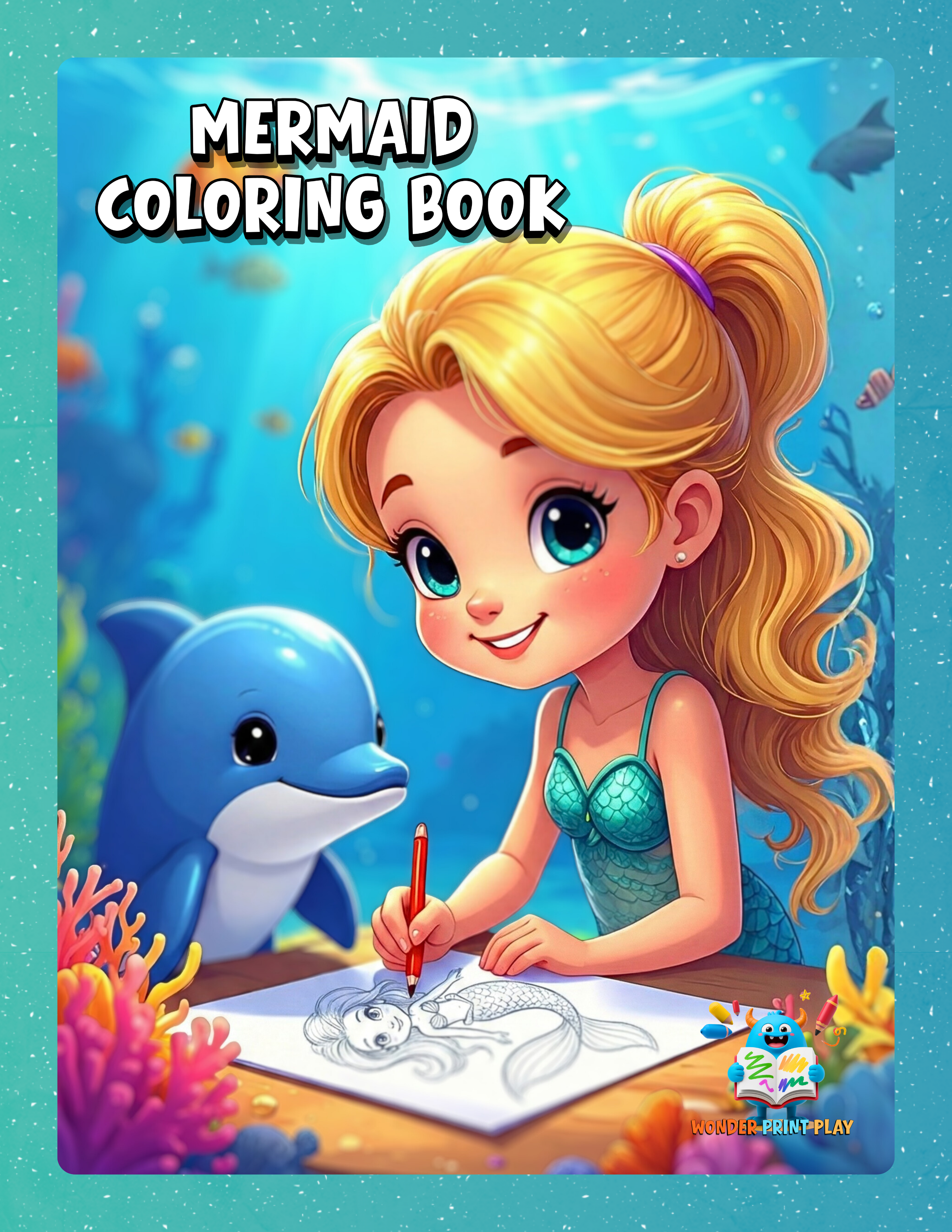 Mermaid Adventures - Printable Coloring Book