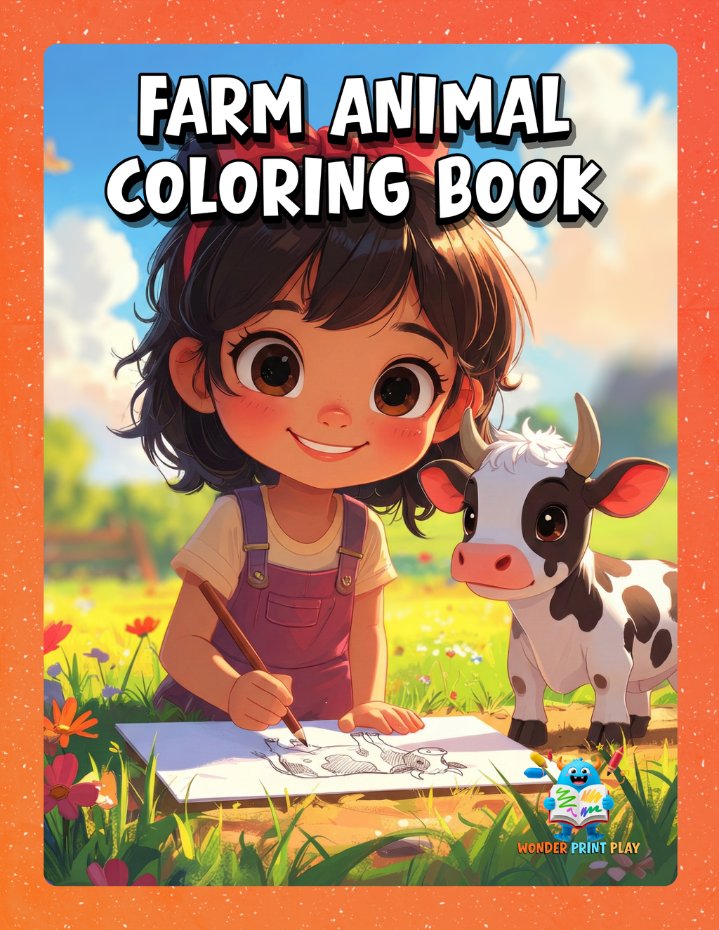 Farm Animal Adventures - Printable Coloring Book ⭐⭐⭐⭐⭐