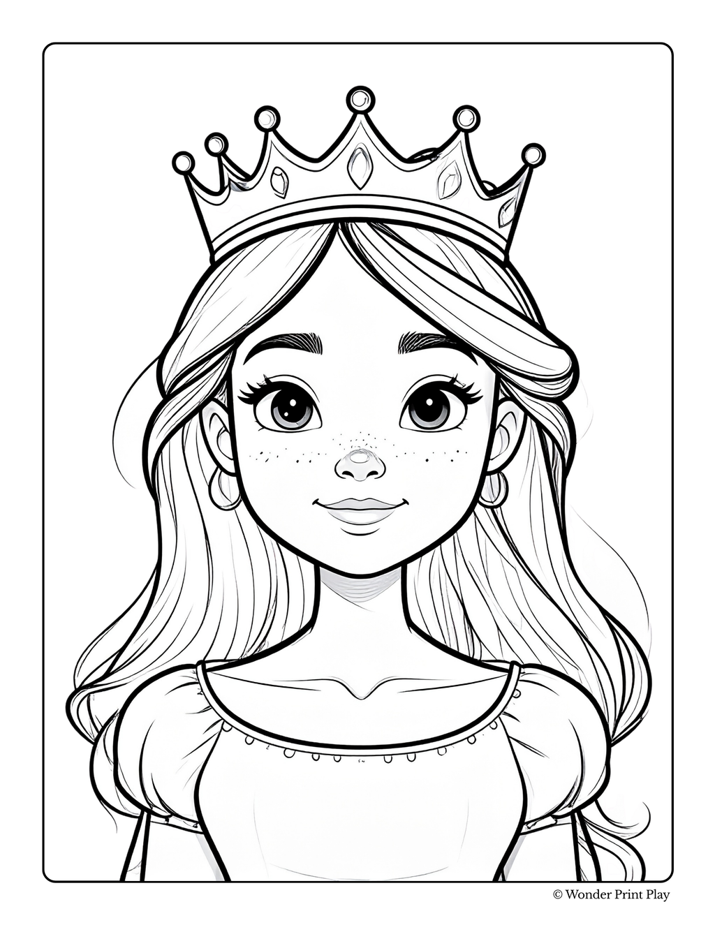 Princess Adventures - Printable Coloring Book