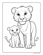 Jungle Animal Adventures - Printable Coloring Book ⭐⭐⭐⭐⭐
