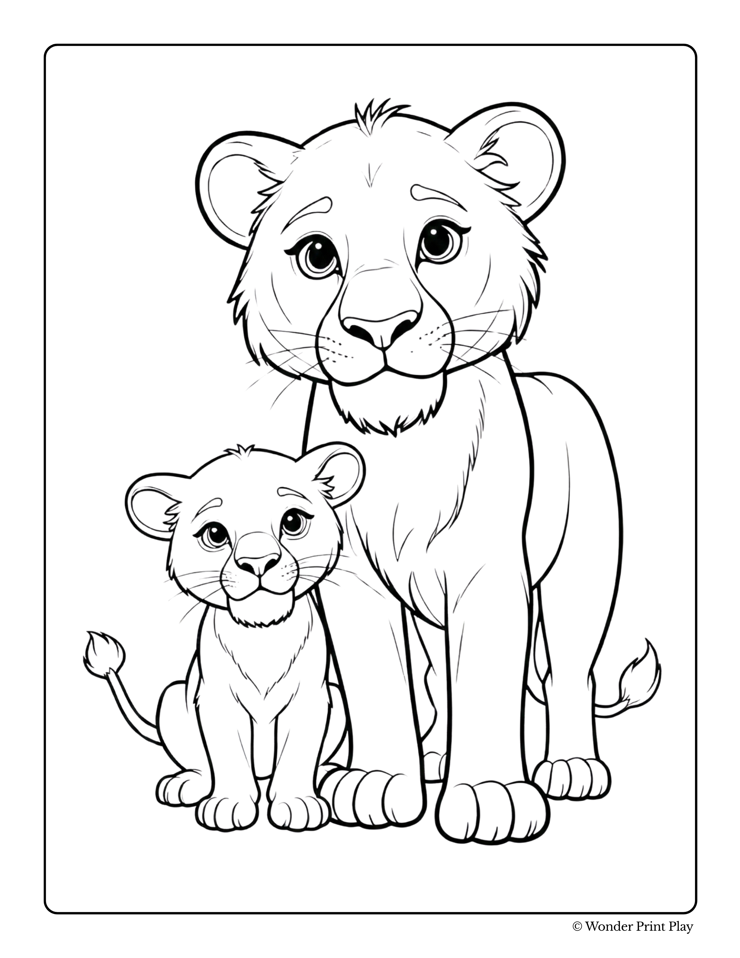 Jungle Animal Adventures - Printable Coloring Book ⭐⭐⭐⭐⭐