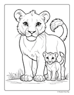 Jungle Animal Adventures - Printable Coloring Book ⭐⭐⭐⭐⭐