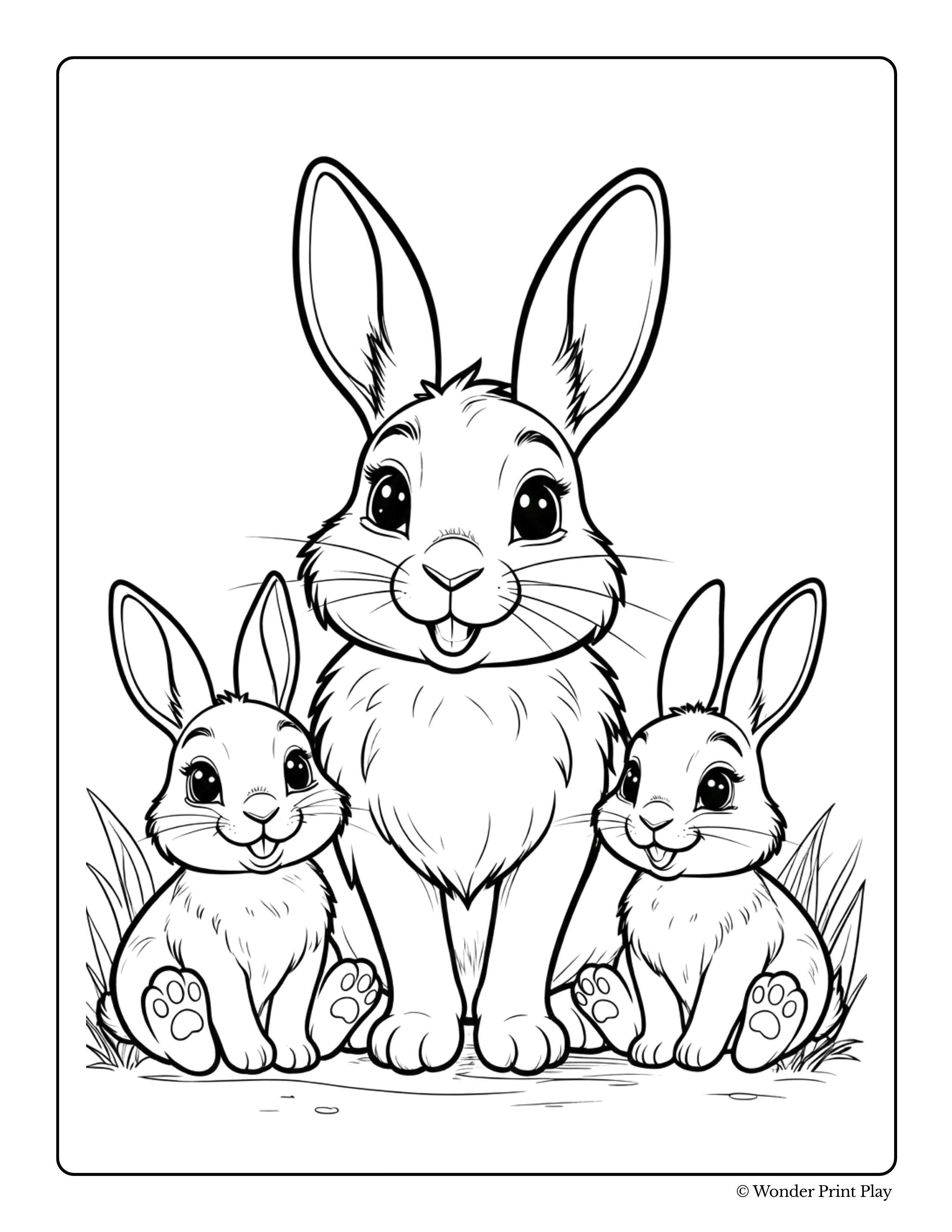Forest Animal Adventures - Printable Coloring Book ⭐⭐⭐⭐⭐