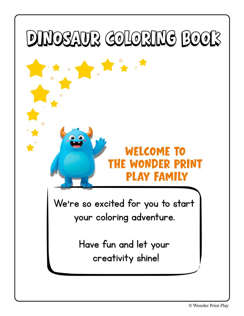 Dinosaur Adventures - Printable Coloring Book
