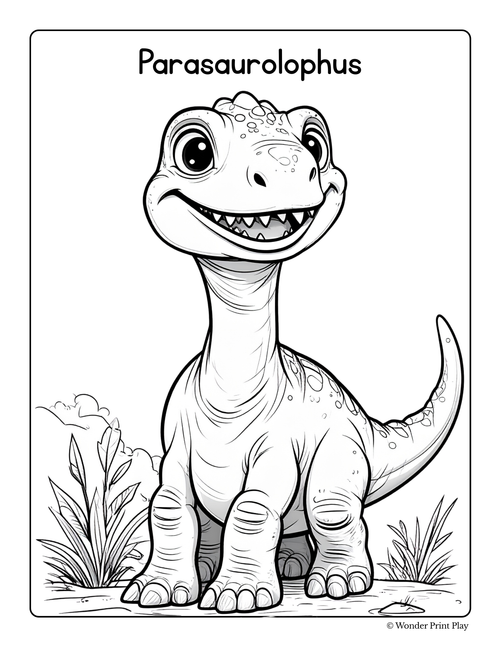 Dinosaur Adventures - Printable Coloring Book