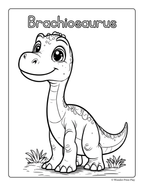 Dinosaur Adventures - Printable Coloring Book ⭐⭐⭐⭐⭐