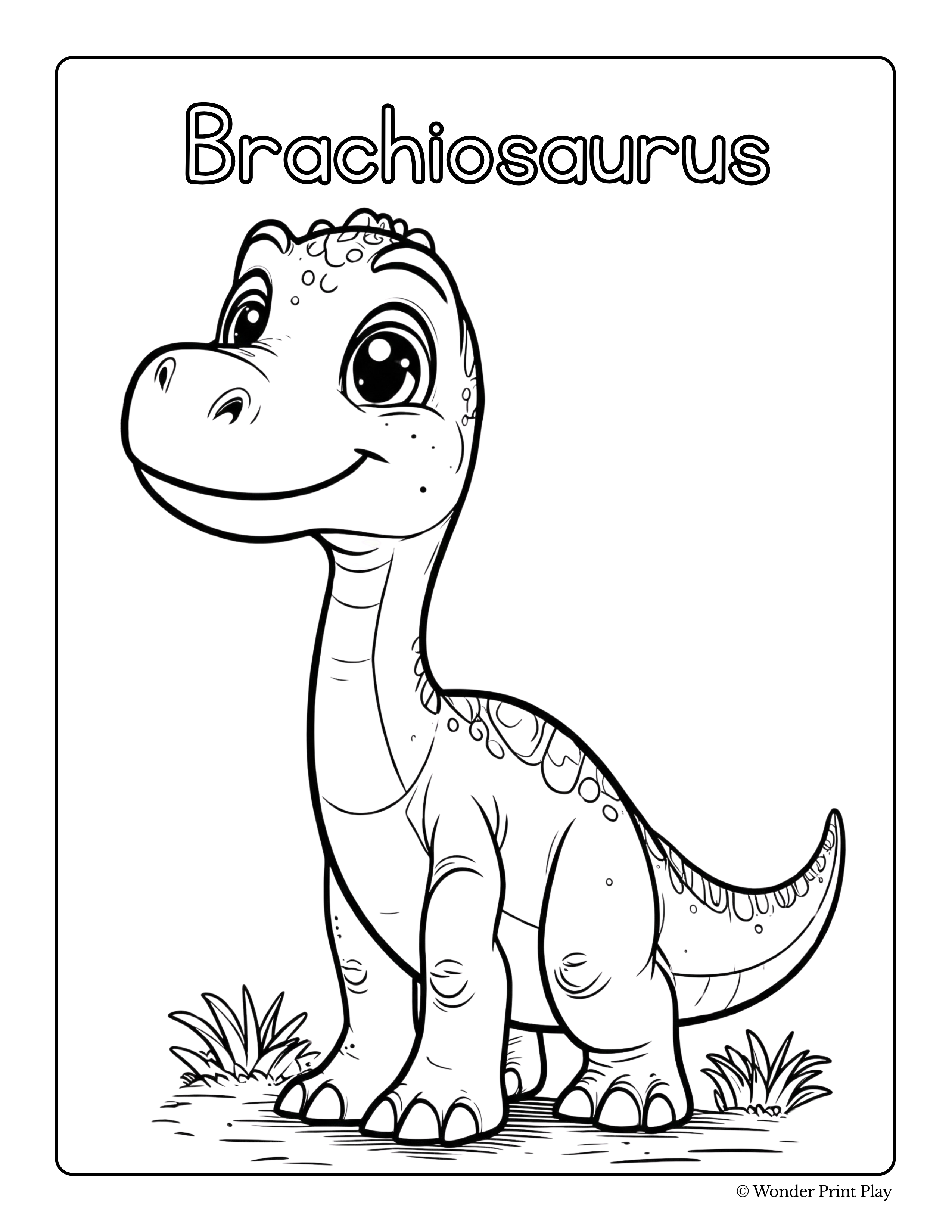 Dinosaur Adventures - Printable Coloring Book