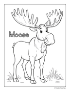 Forest Animal Adventures - Printable Coloring Book ⭐⭐⭐⭐⭐