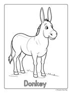 Farm Animal Adventures - Printable Coloring Book ⭐⭐⭐⭐⭐