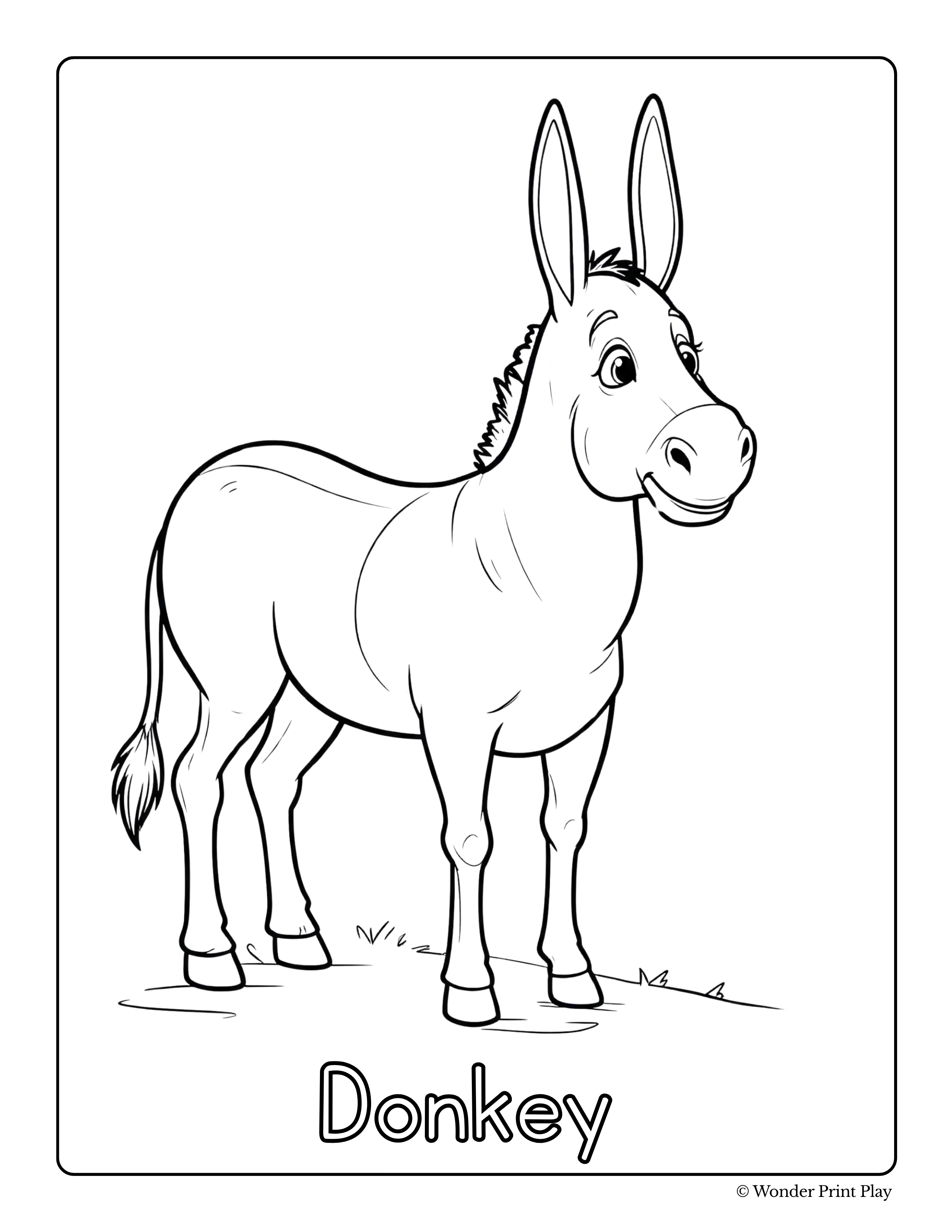 Farm Animal Adventures - Printable Coloring Book