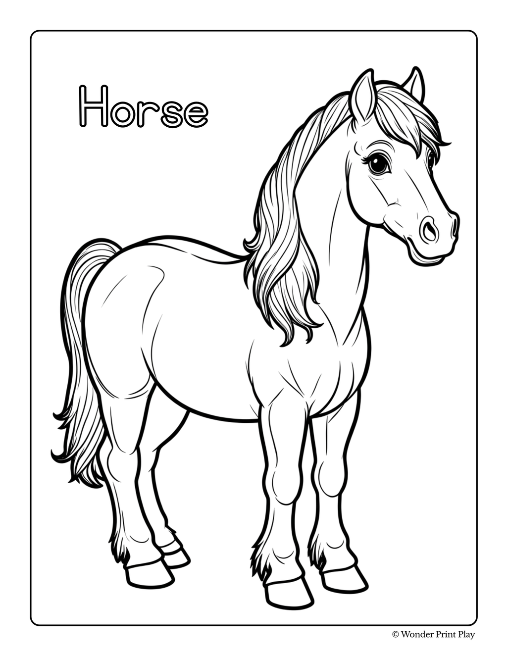 Farm Animal Adventures - Printable Coloring Book ⭐⭐⭐⭐⭐