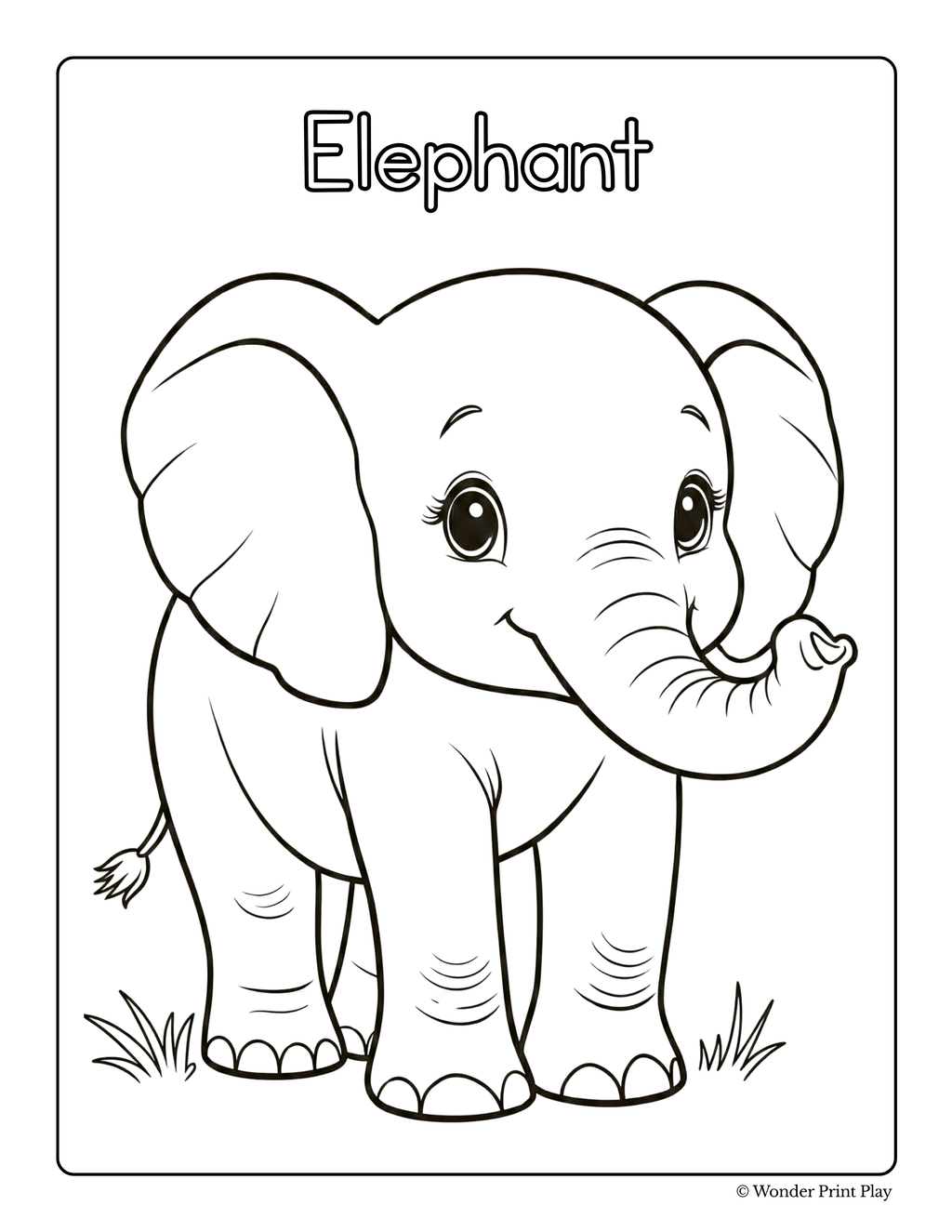 Jungle Animal Adventures - Printable Coloring Book ⭐⭐⭐⭐⭐