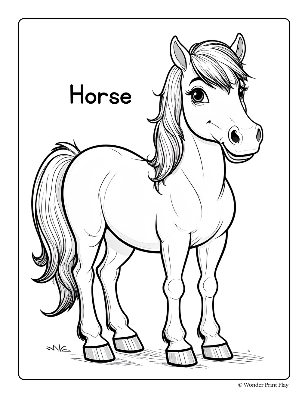 Farm Animal Adventures - Printable Coloring Book