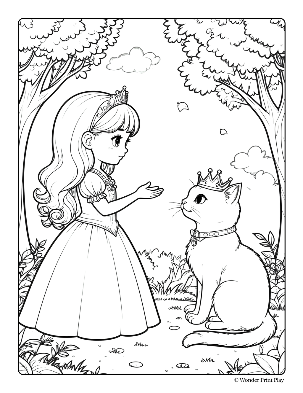 Princess Adventures - Printable Coloring Book
