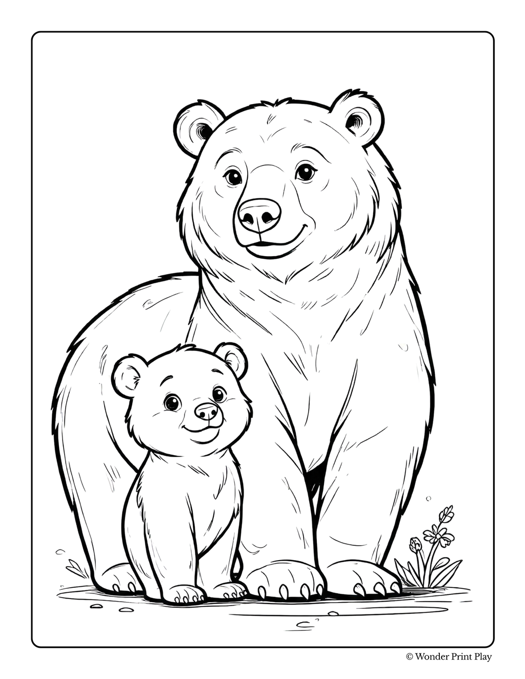 Forest Animal Adventures - Printable Coloring Book ⭐⭐⭐⭐⭐
