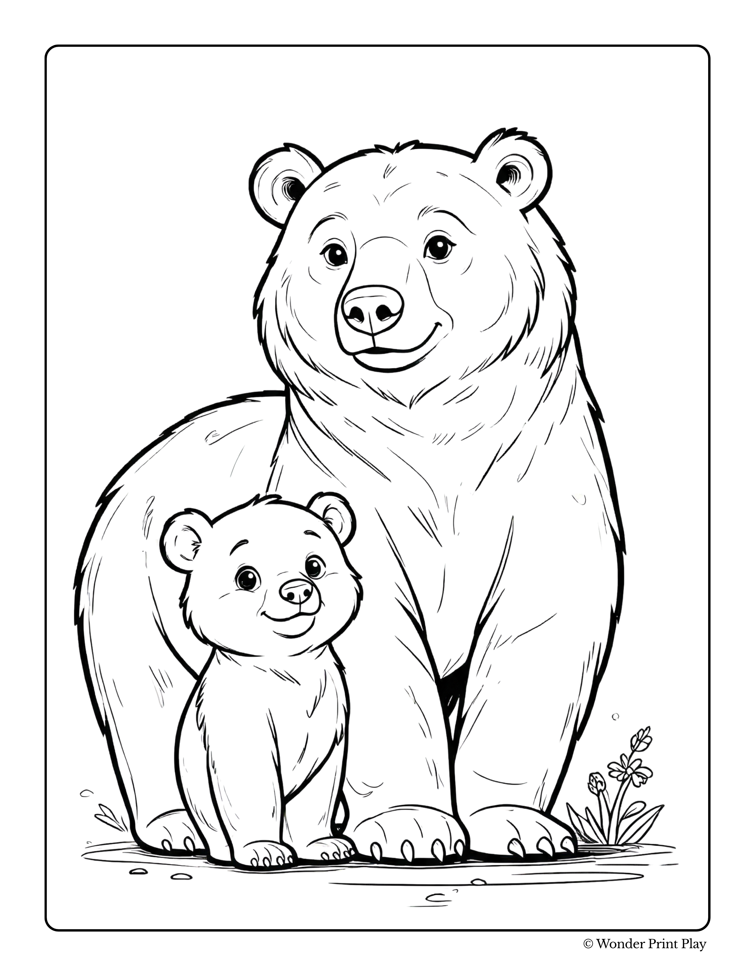 Forest Animal Adventures - Printable Coloring Book ⭐⭐⭐⭐⭐