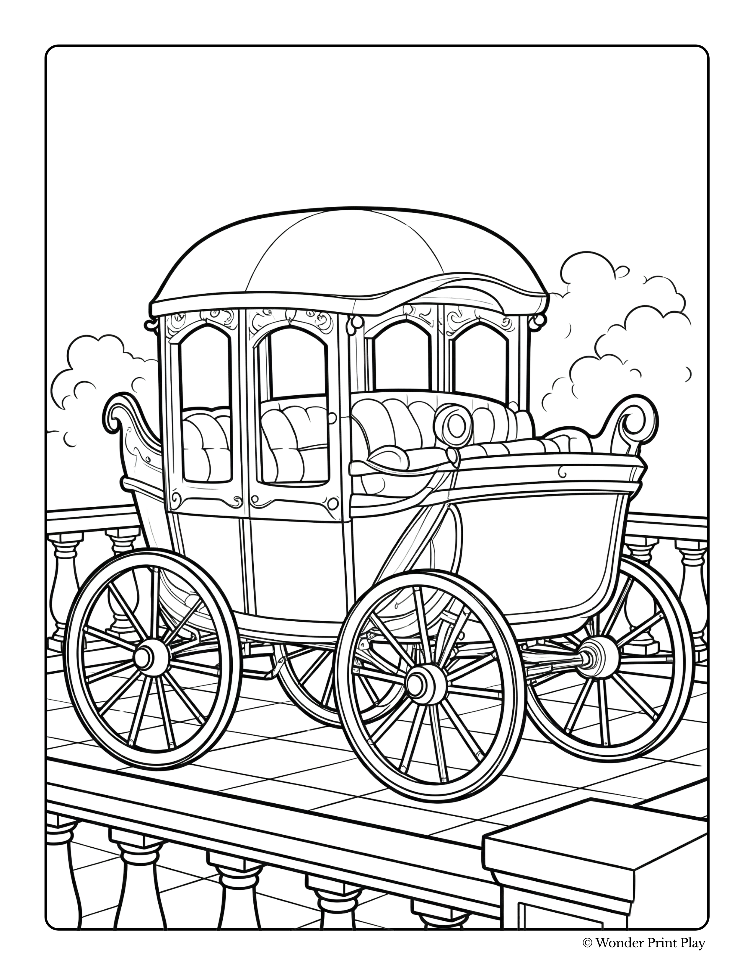 Princess Adventures - Printable Coloring Book