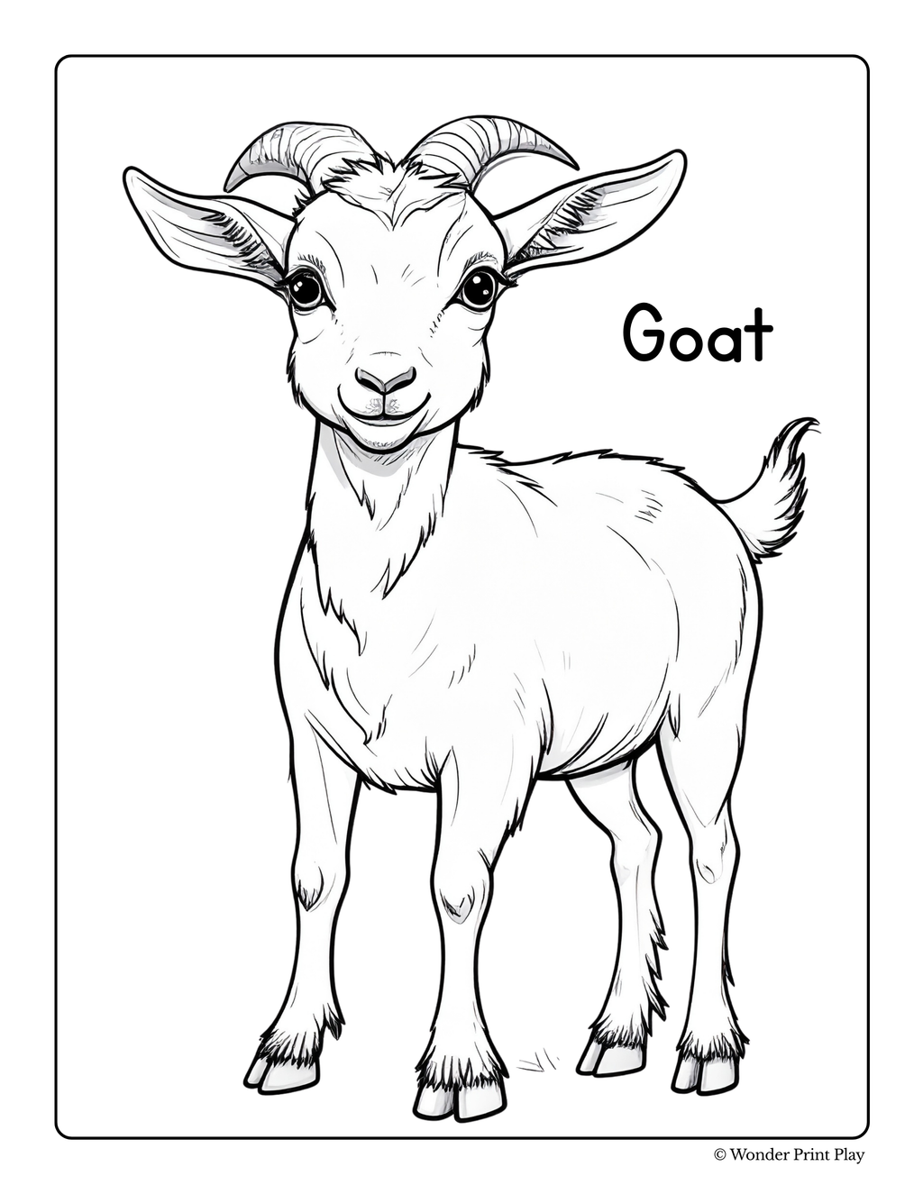 Farm Animal Adventures - Printable Coloring Book