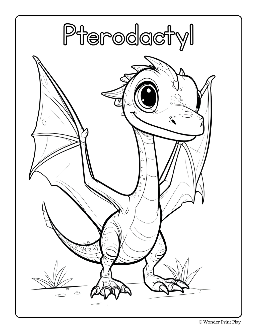 Dinosaur Adventures - Printable Coloring Book
