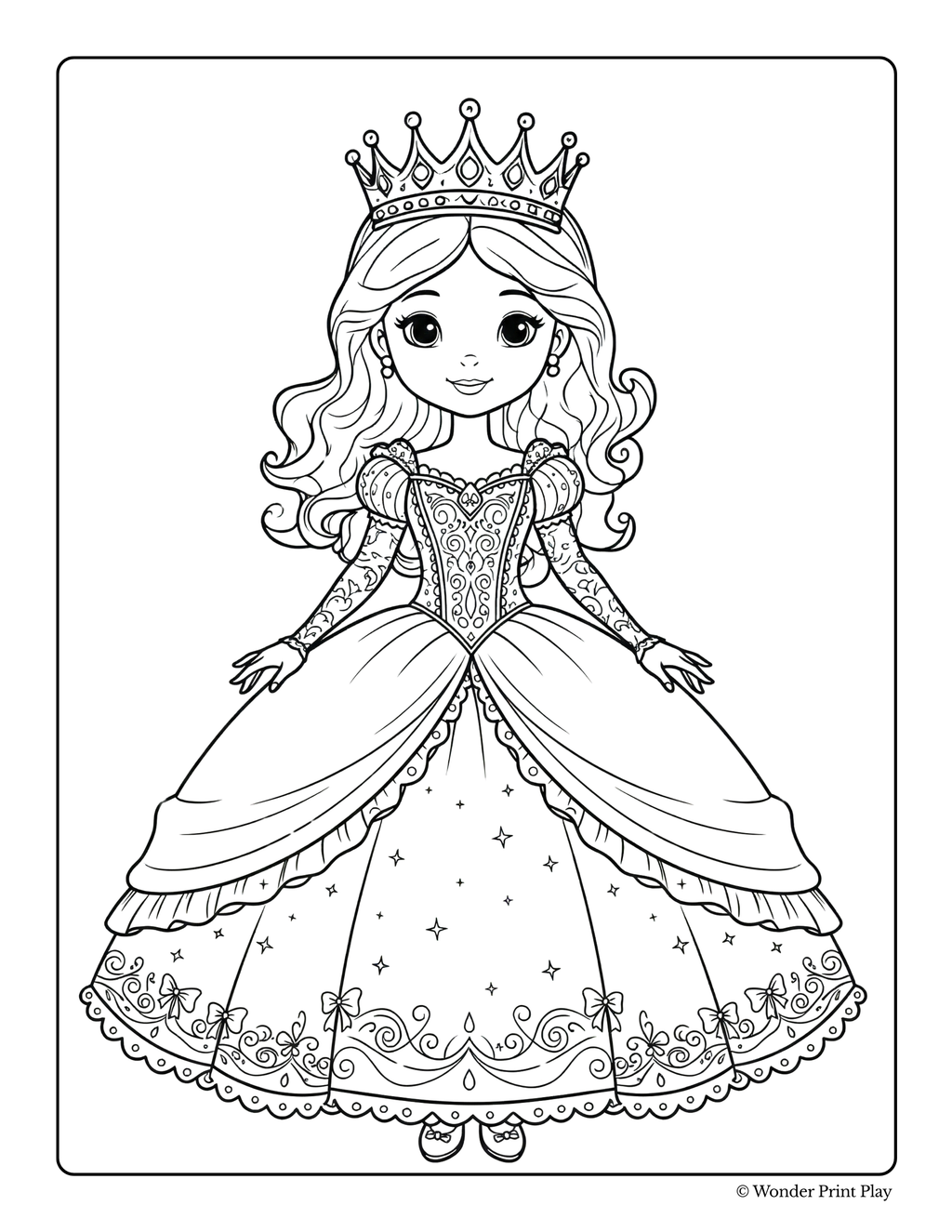 Princess Adventures - Printable Coloring Book ⭐⭐⭐⭐⭐