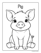 Farm Animal Adventures - Printable Coloring Book ⭐⭐⭐⭐⭐